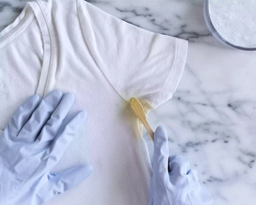 Remove Yellow Stains with Oxygen Bleach