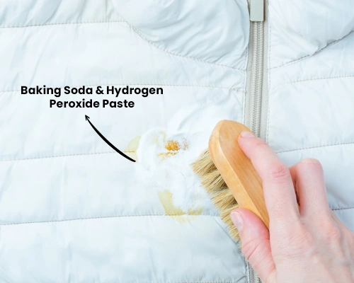 Remove Yellow Stains with a Baking Soda & Hydrogen Peroxide Paste